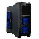 CiT Dominator Black ATX PC Tower Gaming Case with 4 Blue LED Fans and Card Reader (No PSU) (719)
